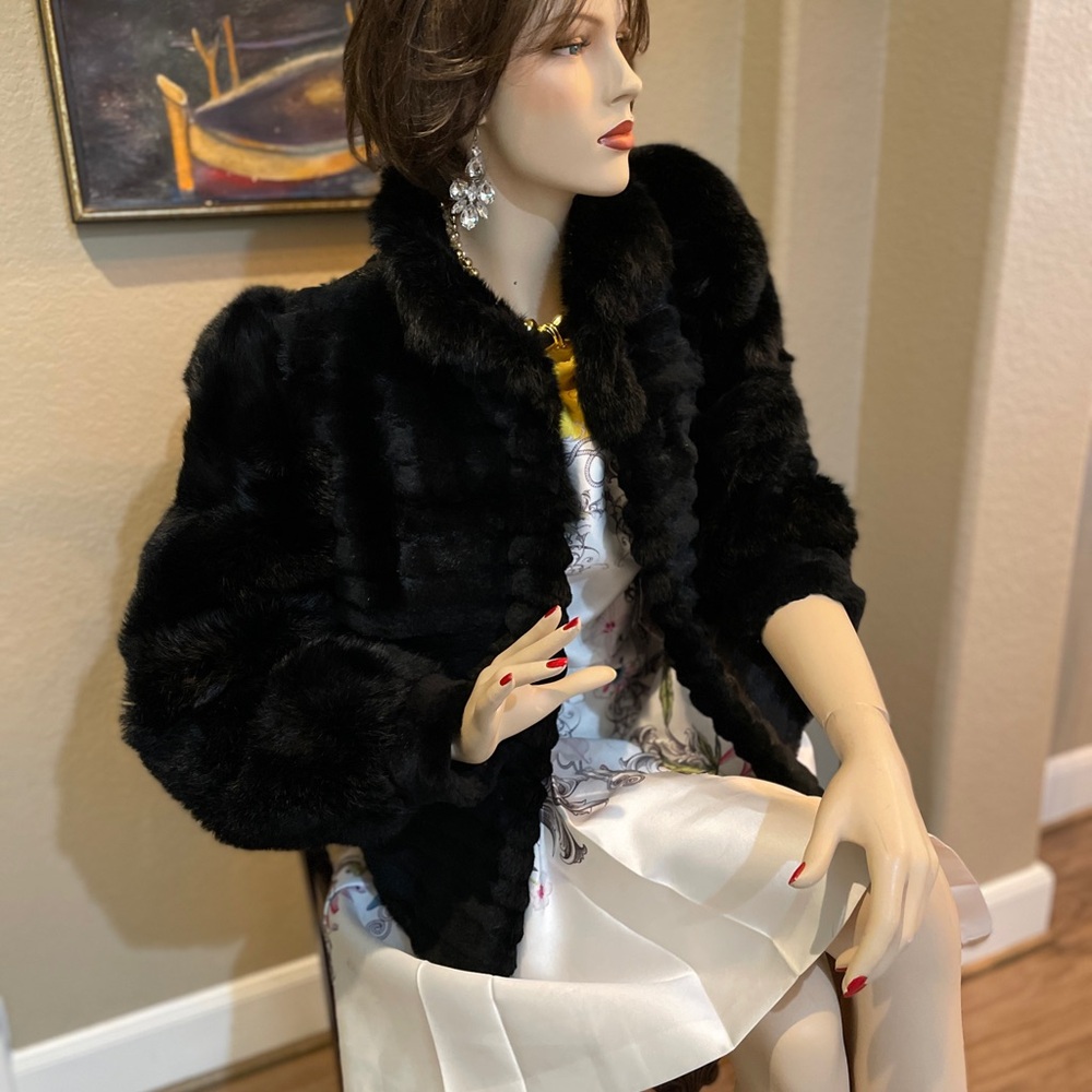 Black Fur Women's Coat